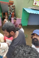 Celebs at Chennai Flood Relief Activities